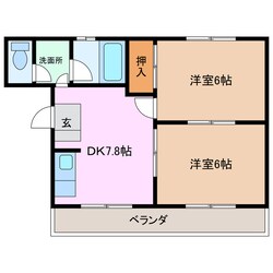 近鉄四日市駅 徒歩8分 3階の物件間取画像